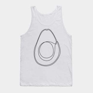 One Line Avocado Tank Top